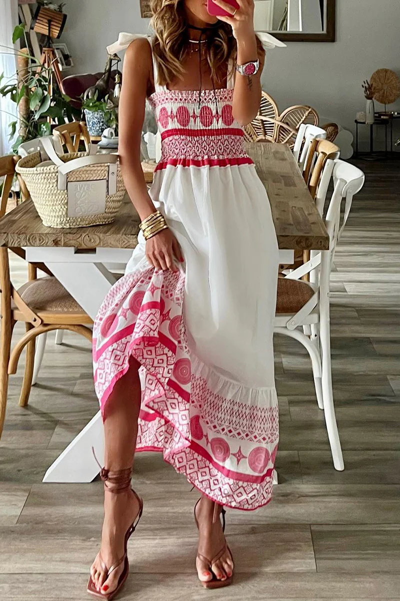 Isabella Fiora | Maxi-sommerkjole med broderede detaljer