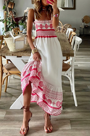 Isabella Fiora | Maxi-sommerkjole med broderede detaljer