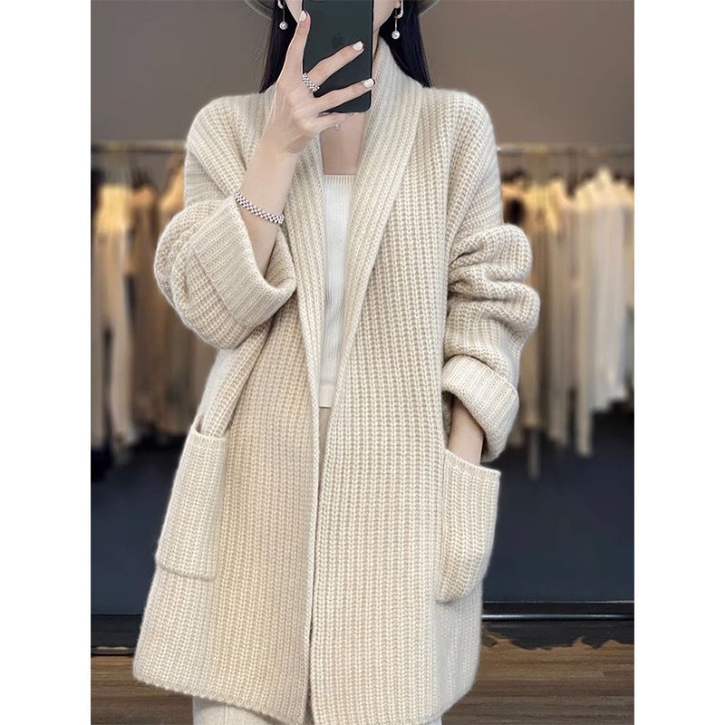 Karla Lindholm | Oversized cardigan i chunky strik til kvinder