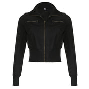 Marie Pedersen | Cropped-Bomberjacke mit Reißverschluss für Damen