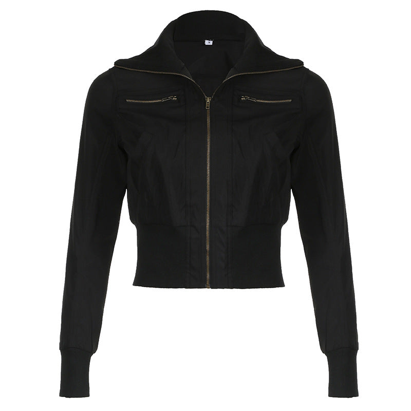 Marie Pedersen | Cropped-Bomberjacke mit Reißverschluss für Damen