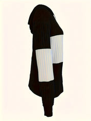 Solveig Kragh | Structured Colour-Block Hooded Jacket