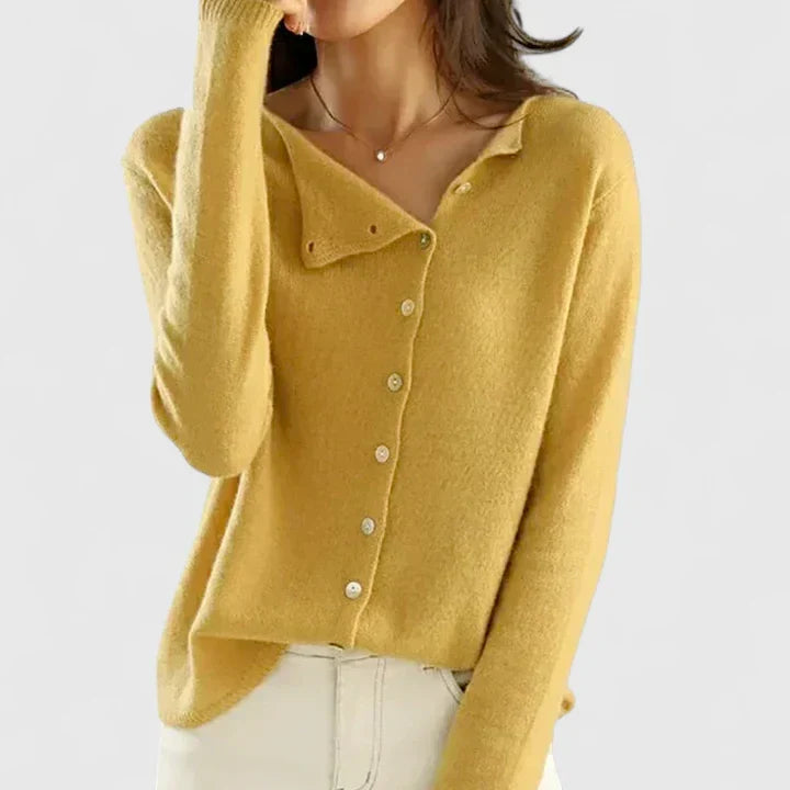 Merete Holst | Cardigan mit asymmetrischem Knopfverschluss