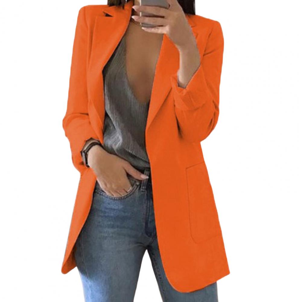 Anna Skov | Lang Blazer i sort til kvinder