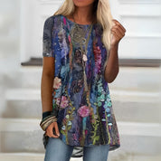 Chloé Moreau | Mønstret bluse med elegant pasform