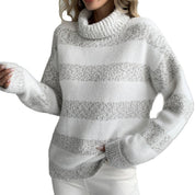 Nina Bak | Gestreifter Rollkragenpullover für Damen