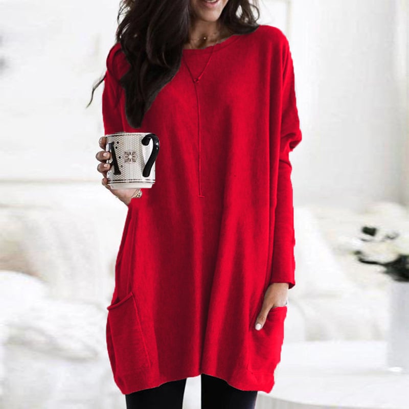 Rosalind Pemberton | Oversized Tunika Sweater med Lommer