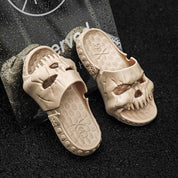 Fright Night | Skull Halloween Slippers For Women