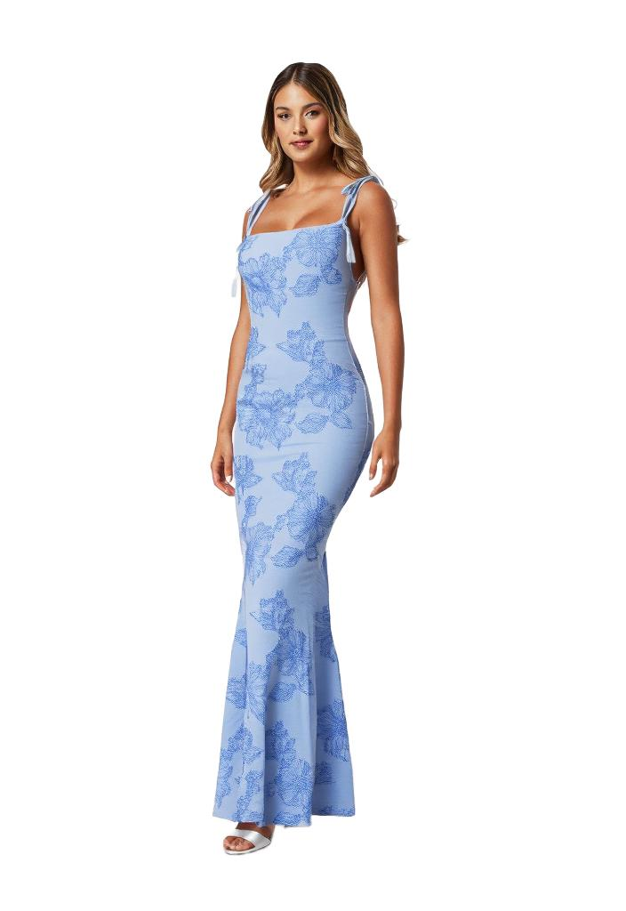 Giulia Bellini | Elegant maxikjole med blomsterdetaljer