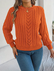 Nora Jørgensen | Cable-Knit Textured Sweater