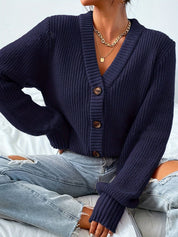Nora Kjeldsen | Oversized Knitted Cardigan in Green