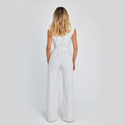 Lara Benedetti | Ærmeløs Jumpsuit med Bindebælte i Sort