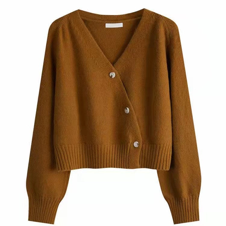 Ida Vang | Strikket wrap-cardigan med knapper