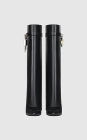 Valentina Ricci | Sculpted pant boots med futuristisk finish