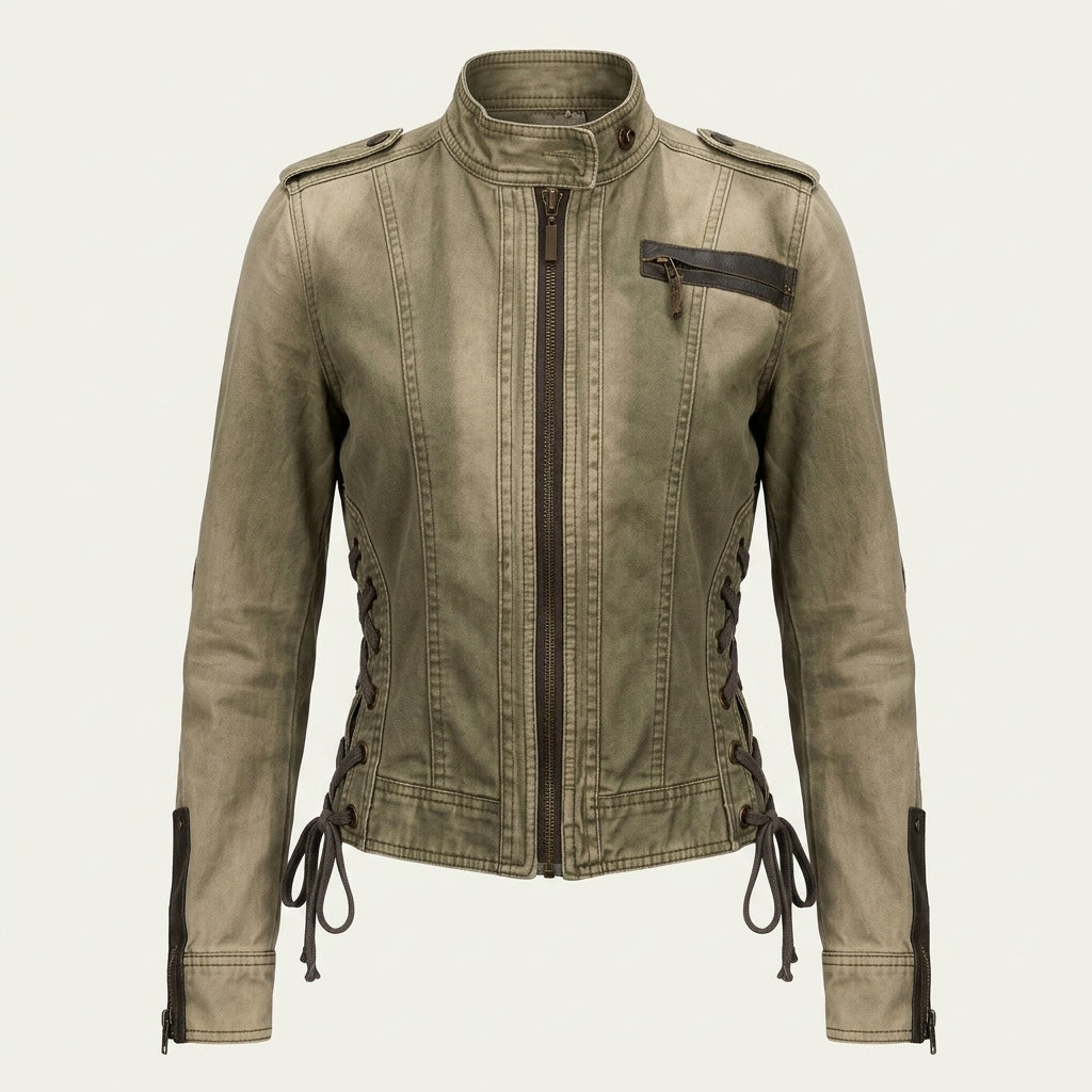 Freja Poulsen | Denim Jacket with Drawstring Details