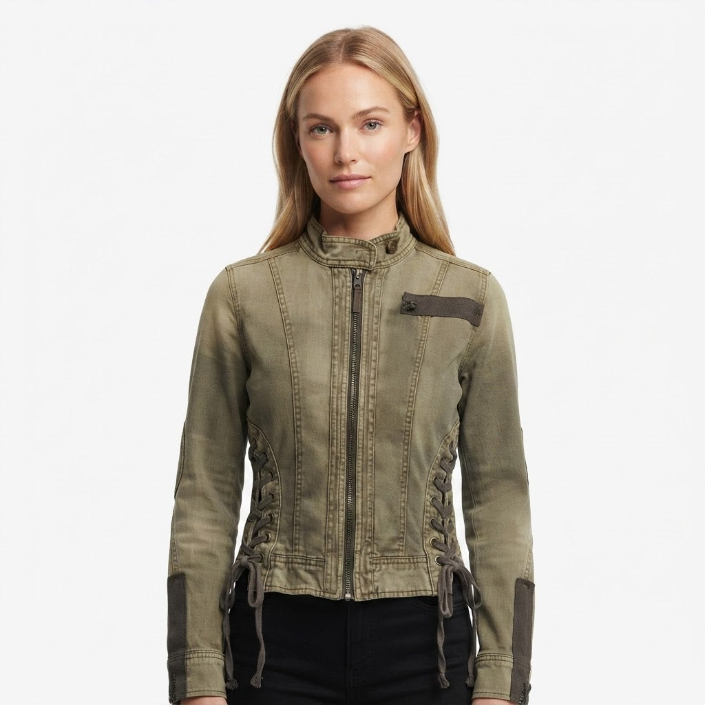 Freja Poulsen | Denim Jacket with Drawstring Details