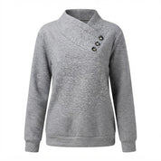 Gitte Lykke | Sweatshirt mit asymmetrischem Knopfdetail