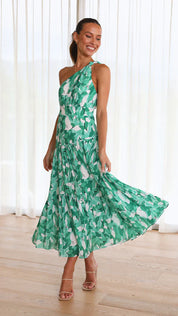 Valentina De Luca | Maxi-festkjole med asymmetrisk one-shoulder design