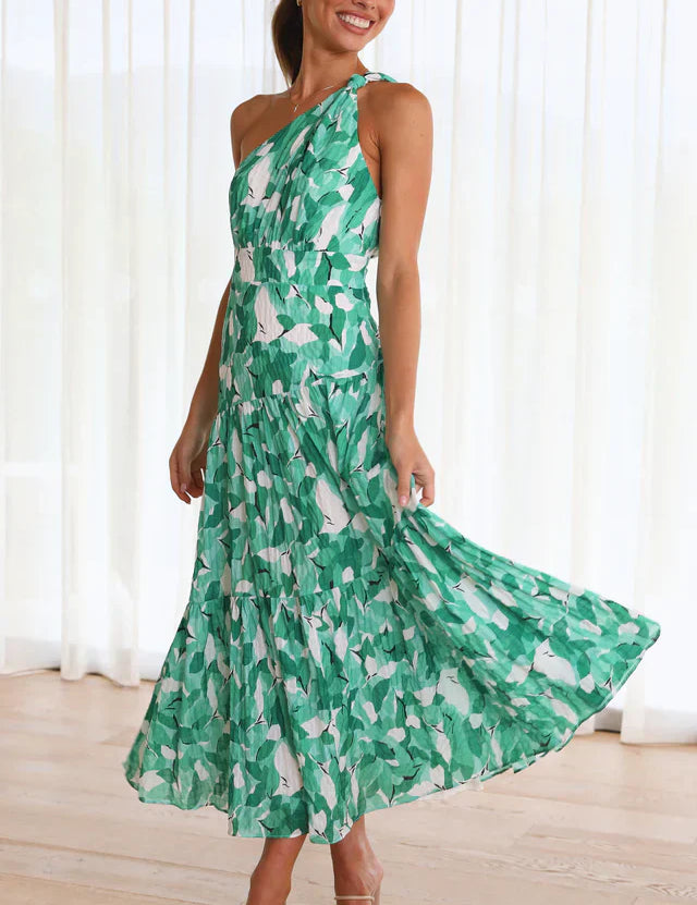 Valentina De Luca | Maxi-festkjole med asymmetrisk one-shoulder design