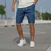 Simon Lindegaard | Hochtaillierte Shorts mit Kordelzug für Herren
