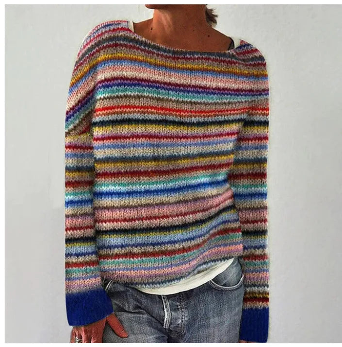 Élise Dupont | Strikpullover med retro mønster