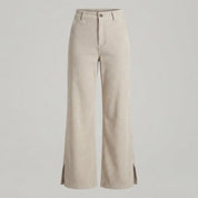 Josefine Olsen | High-Waist Wide-Leg Bukser i Beige