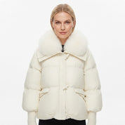 Josefine Thomsen | Oversized puffer jacket with fur collar