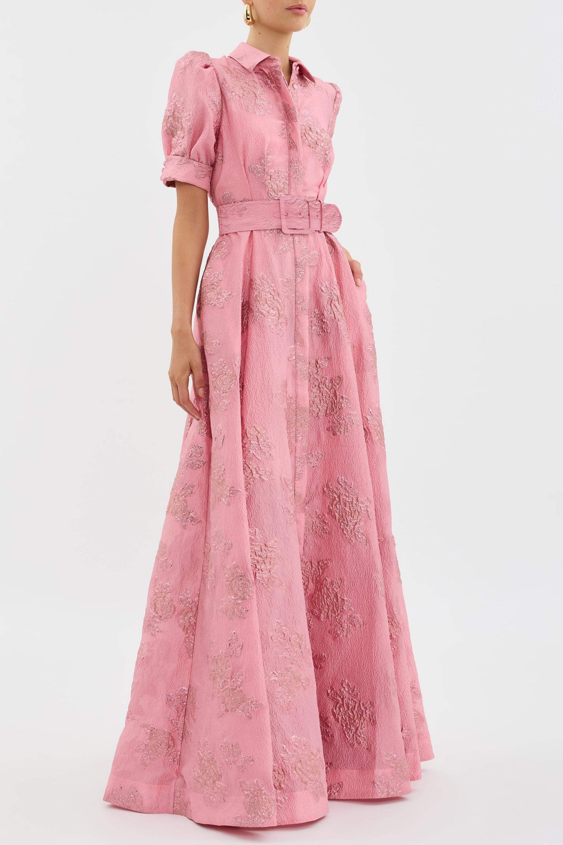 Amélie Dupont | Midi kjole med elegante pufærmer