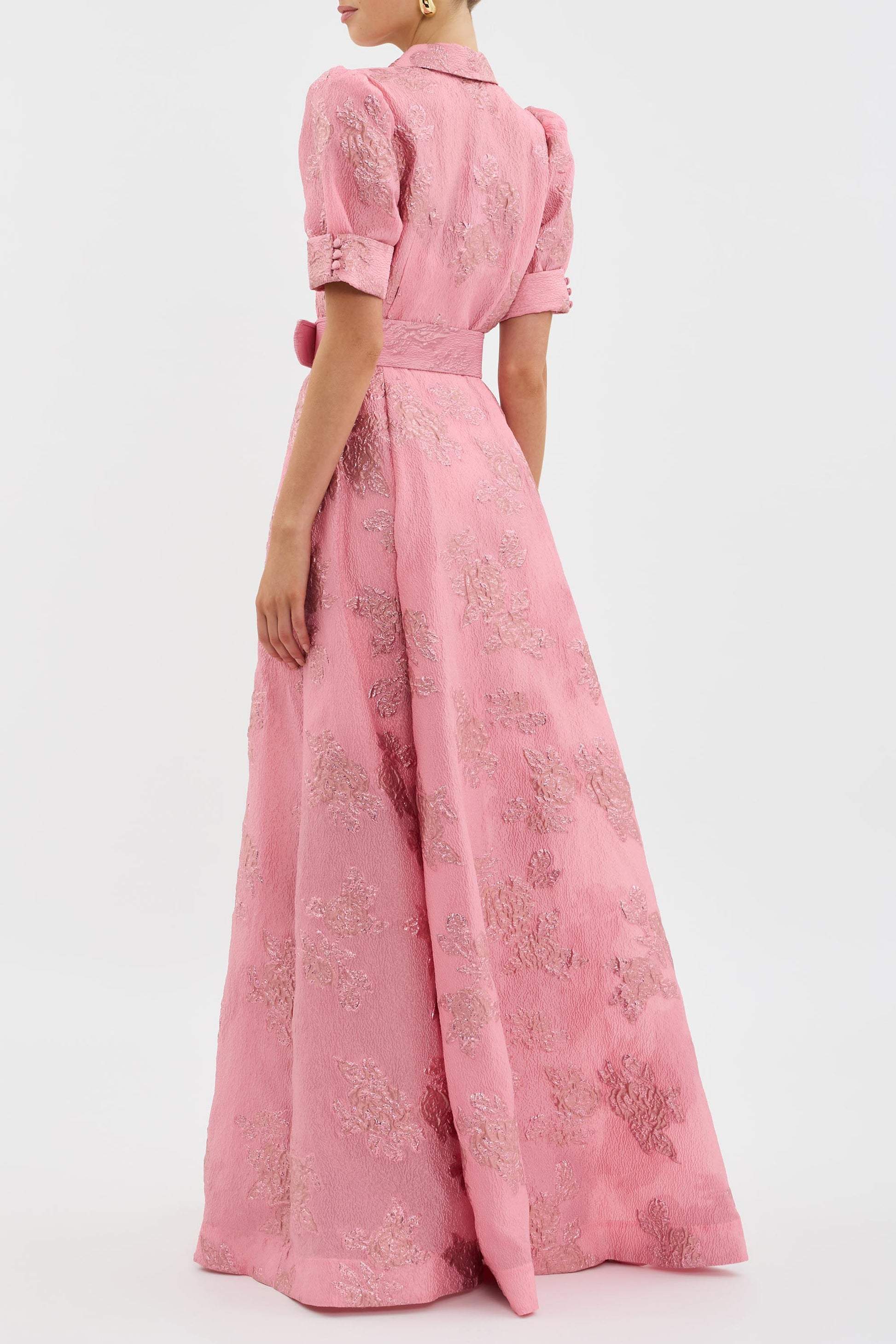 Amélie Dupont | Midi kjole med elegante pufærmer