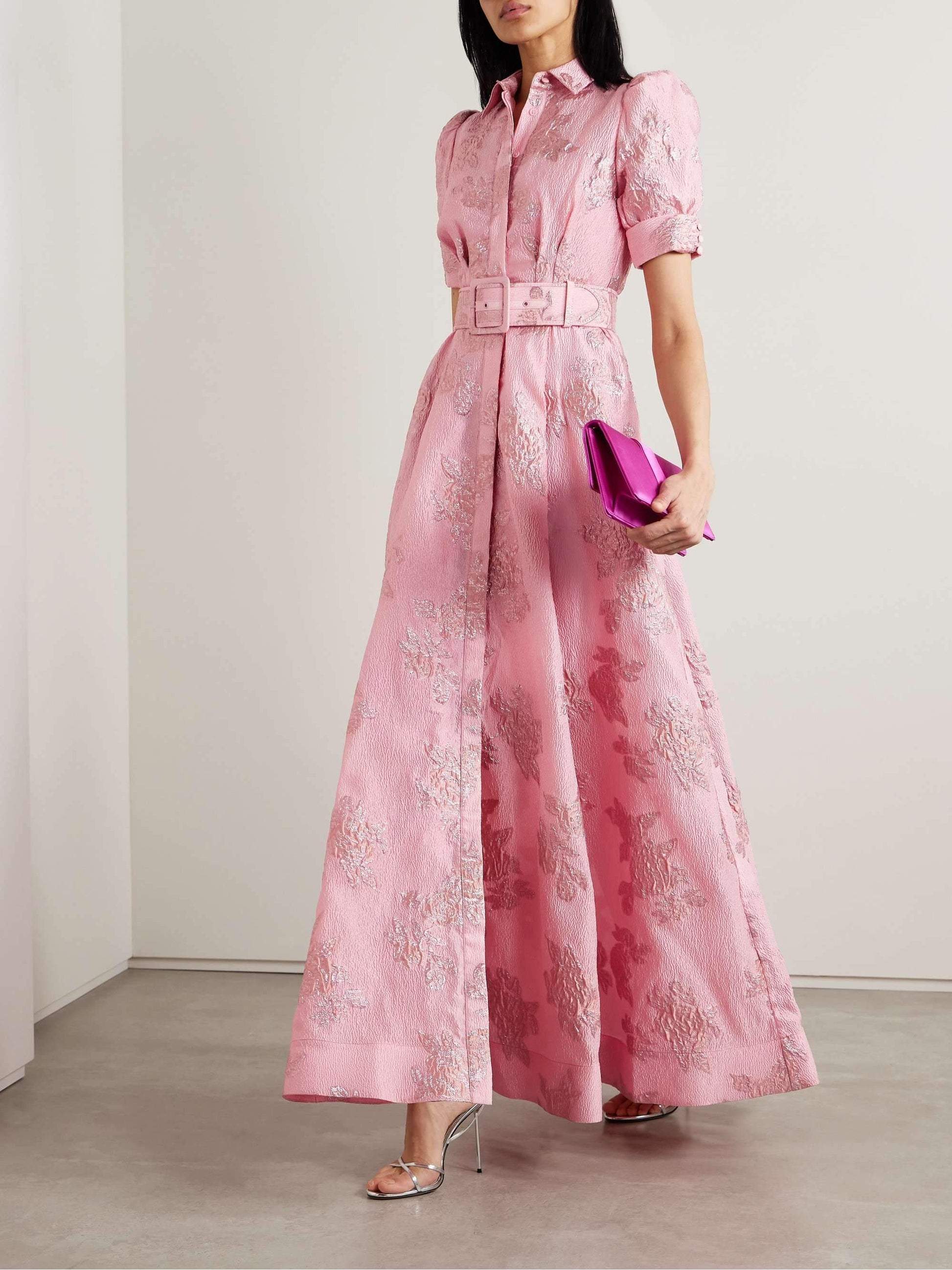 Amélie Dupont | Midi kjole med elegante pufærmer