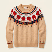 Karen Sørensen | Æble-strikket sweater med Fair Isle-mønster