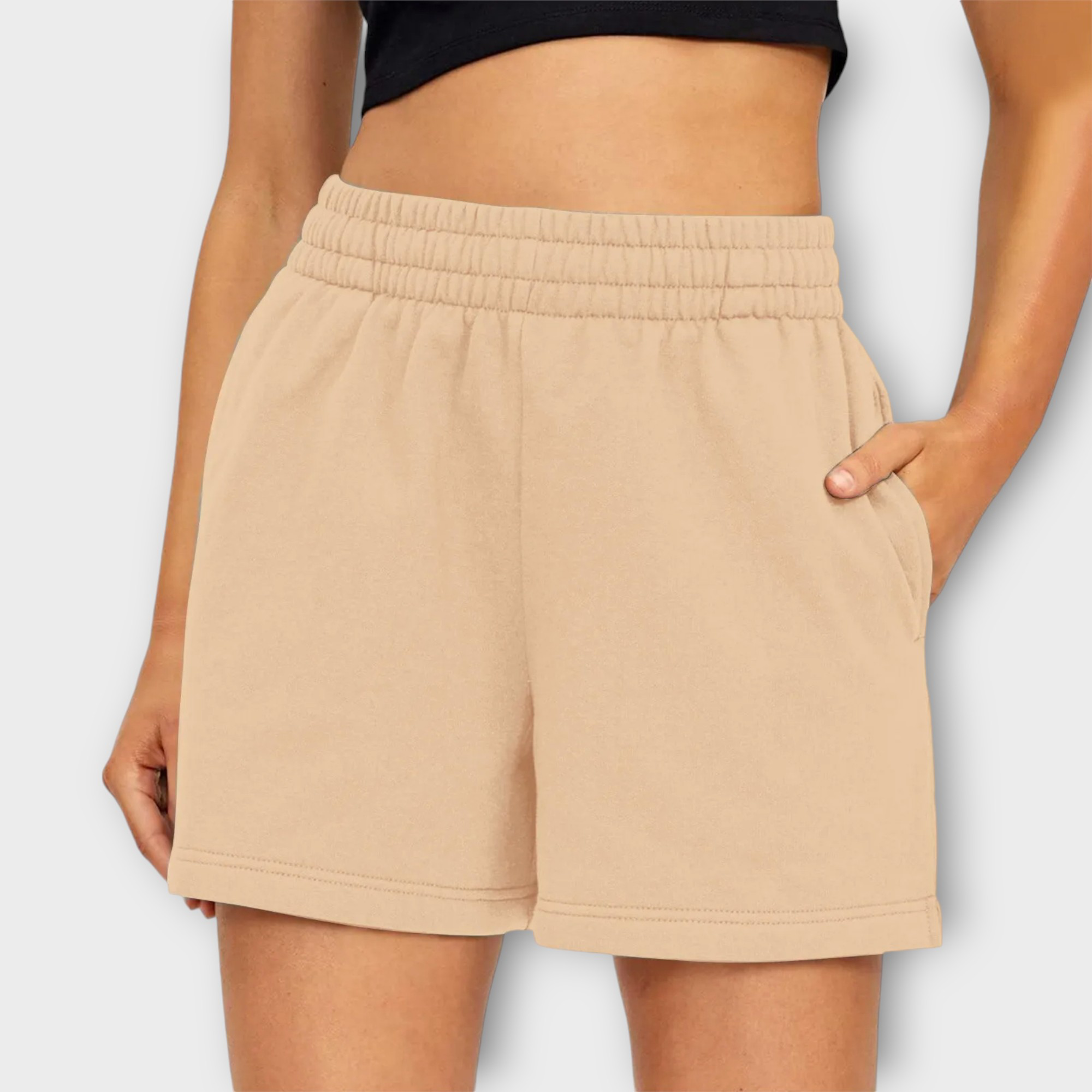 Chiara Bellini | Komfortable jersey shorts med høj talje