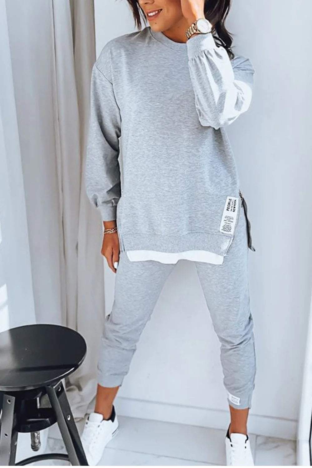Amélie Sorensen | Komfortabel Outfit Set med Sweatshirt og Joggingbukser