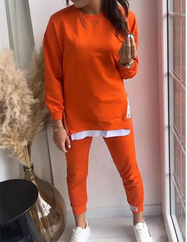 Amélie Sorensen | Komfortabel Outfit Set med Sweatshirt og Joggingbukser