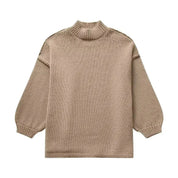 Harriet Sinclair | Oversize Efterårspullover i Beige – Blød & Varm Komfort
