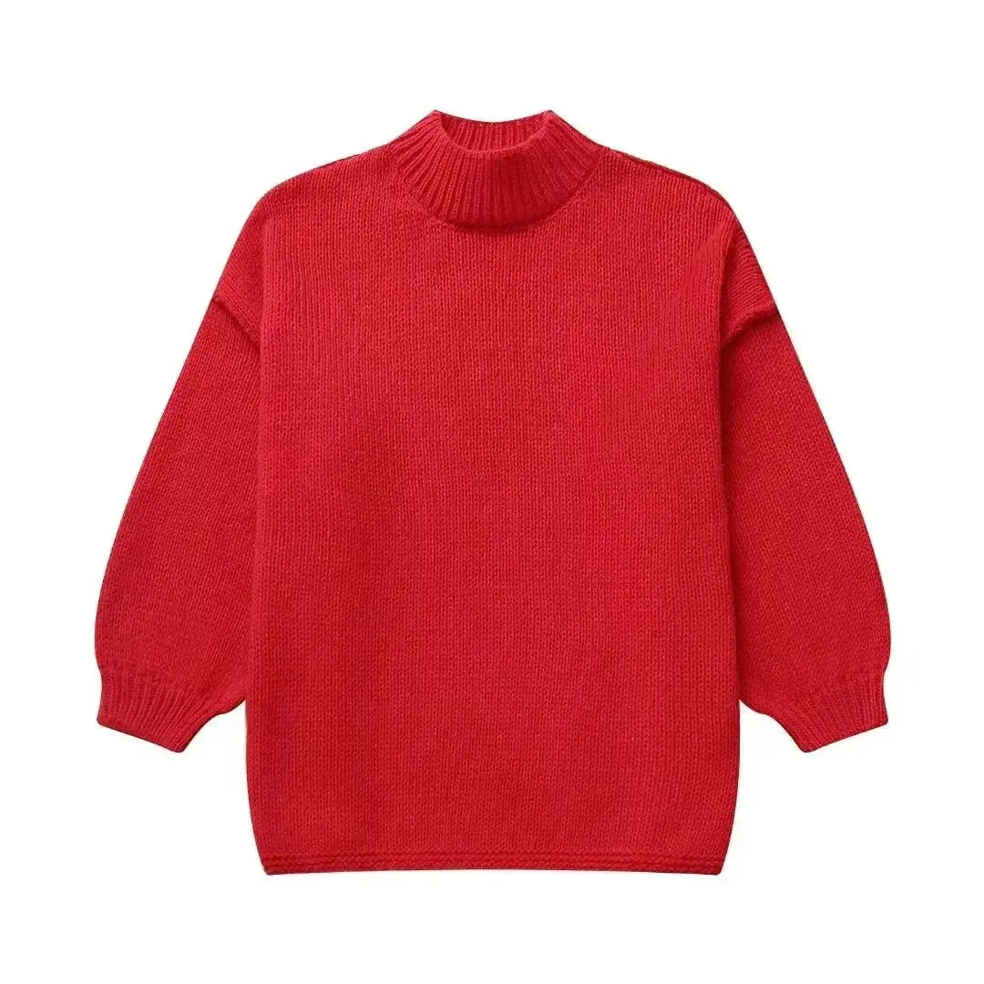 Harriet Sinclair | Oversize Efterårspullover i Beige – Blød & Varm Komfort