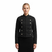 Lotte Andersen | Cropped Militærjakke med Sølvknapper