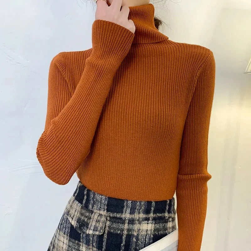 Mette Aagaard | Ribbed turtleneck sweater for women