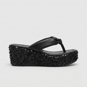 Maja Hansen | Glitter Wedge Flip Flops med pailletter til kvinder