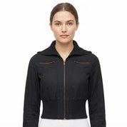 Marie Pedersen | Cropped-Bomberjacke mit Reißverschluss für Damen