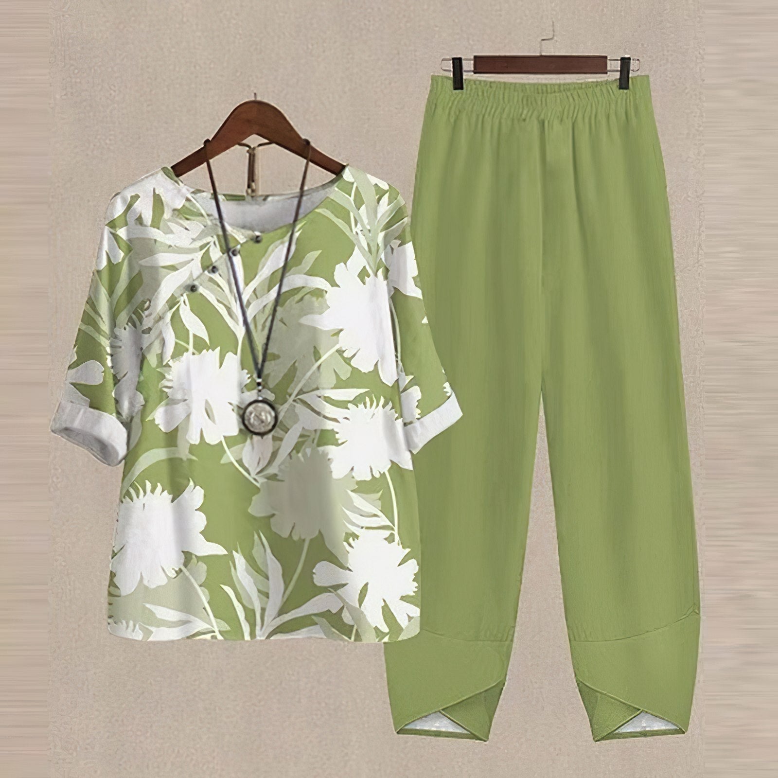 Margherita Voss | Afslappet Outfit-sæt med sommerfugle print
