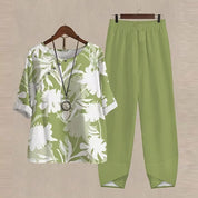 Margherita Voss | Afslappet Outfit-sæt med sommerfugle print