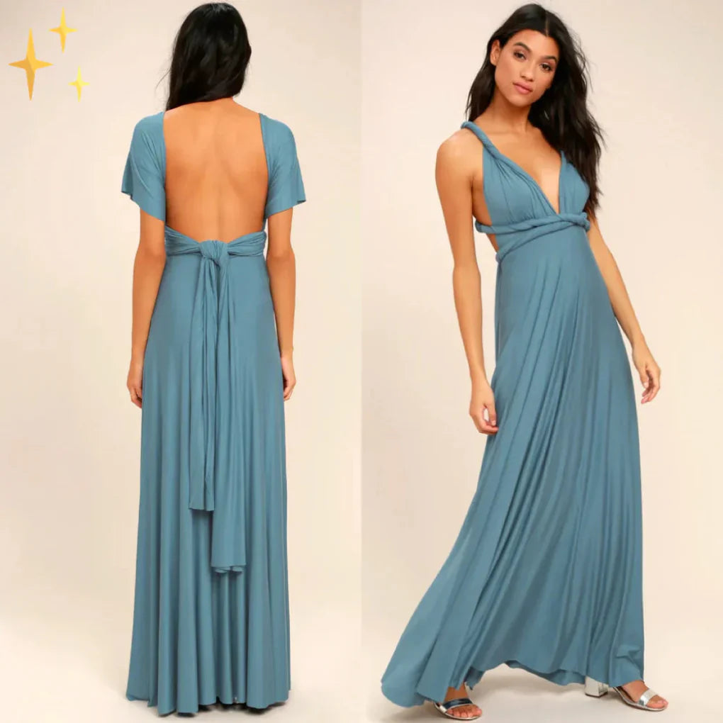 Valentina Moretti | Multiway maxikjole i elegant wrap-design
