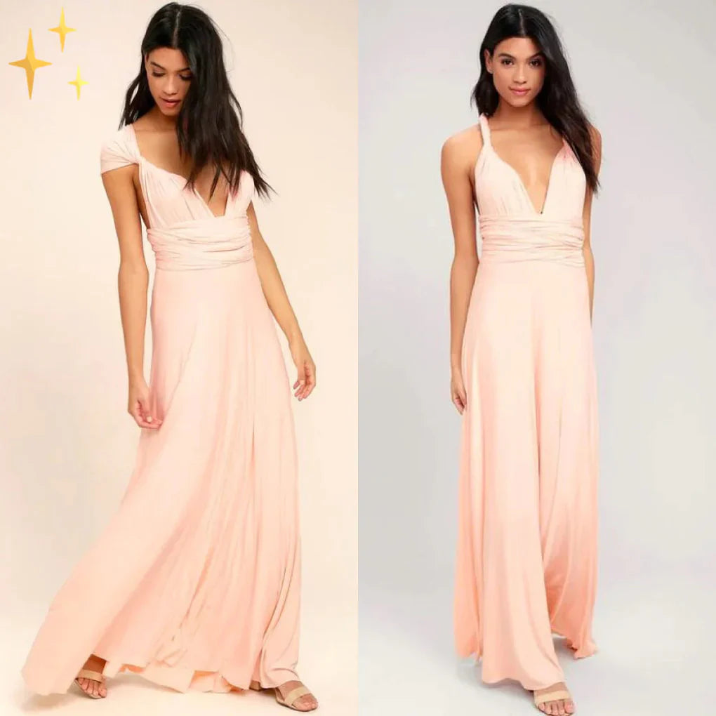Valentina Moretti | Multiway maxikjole i elegant wrap-design