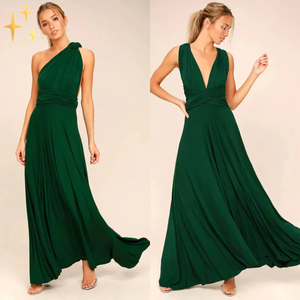 Valentina Moretti | Multiway maxikjole i elegant wrap-design
