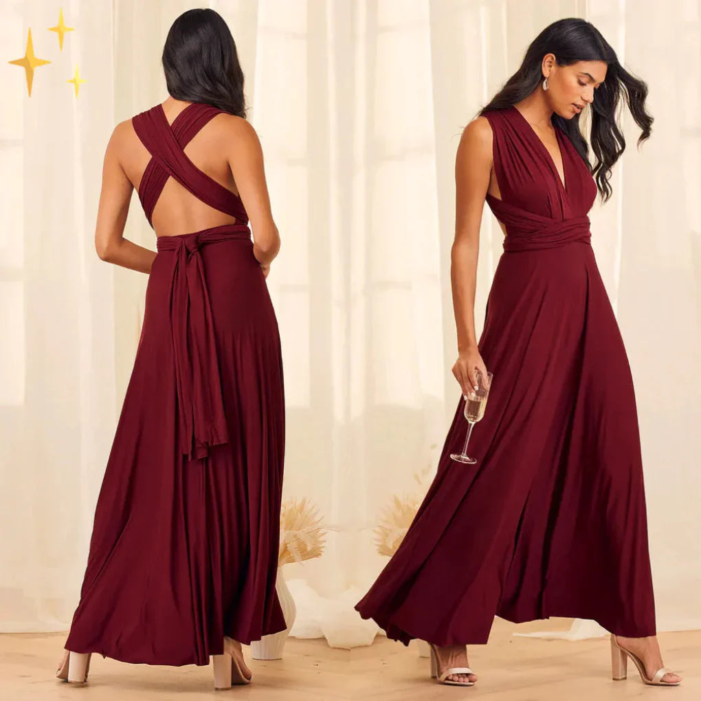 Valentina Moretti | Multiway maxikjole i elegant wrap-design