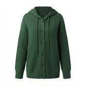 Nadia Skovbjerg | Hooded Knitted Cardigan with Buttons