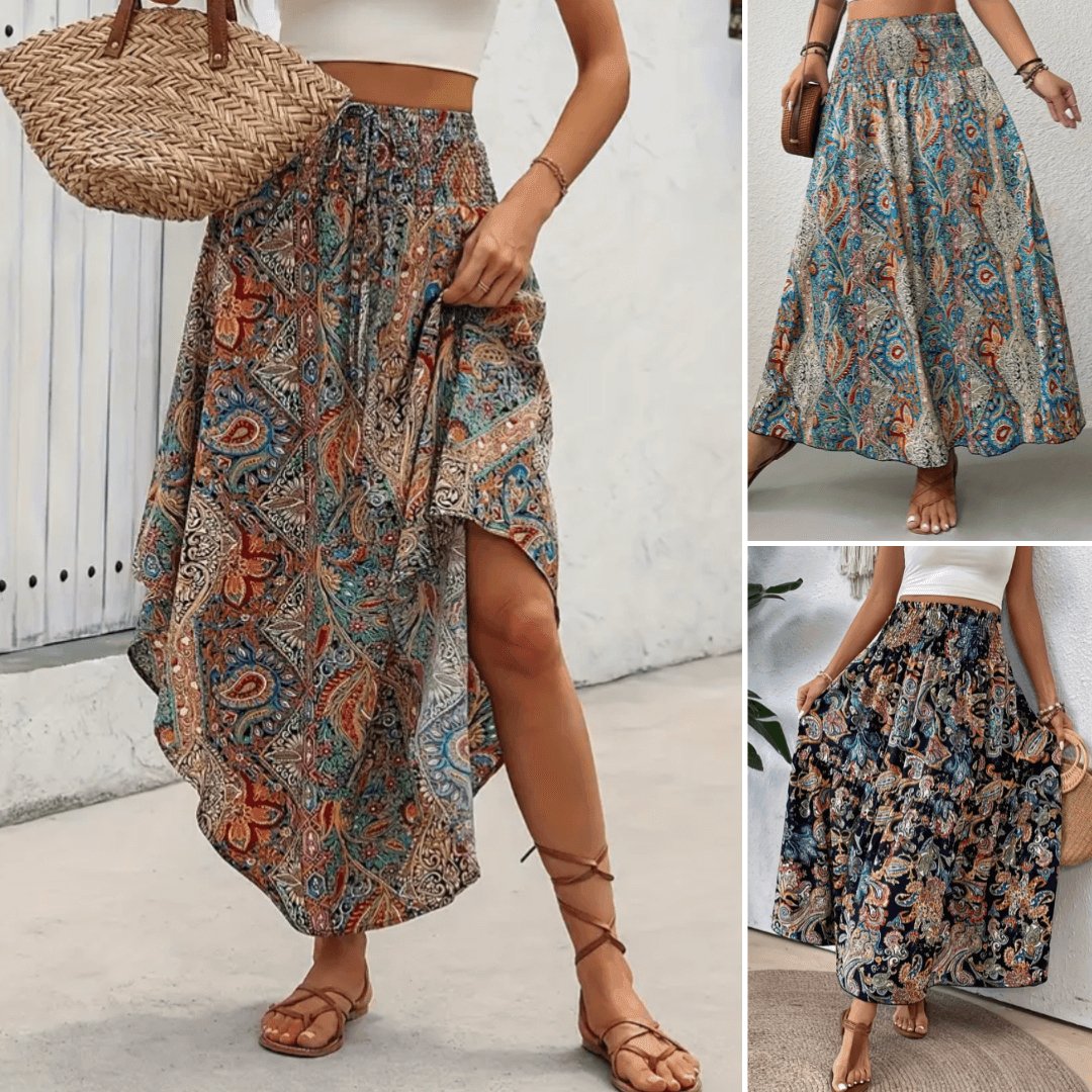 Alessia Monroe | Maxi nederdel med boheme-inspireret elegance