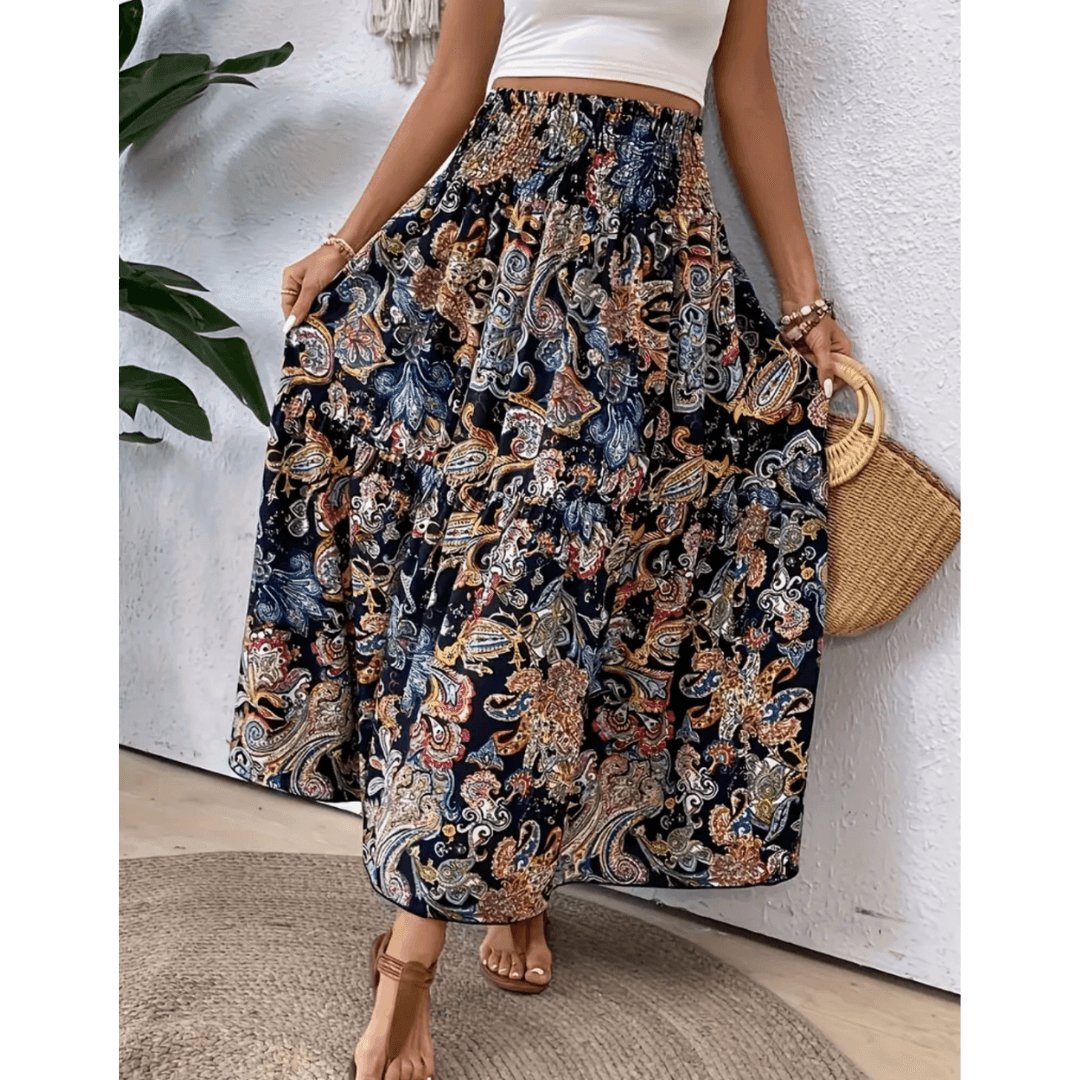 Alessia Monroe | Maxi nederdel med boheme-inspireret elegance