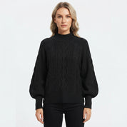 Nicoline Bruhn | Cable-Knit Sweater with Turtleneck